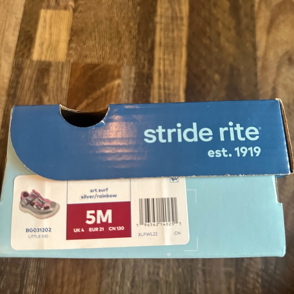 Stride Rite Kids Shoes - Silver and Rainbow